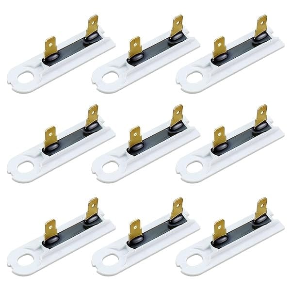 Techecook 3392519 Dryer Thermal Fuse - Replacement for Whirl-pool Dryers - Compatible with Part 3388651 WP3392519VP 694511 Thermal Fuse (9 Pack)