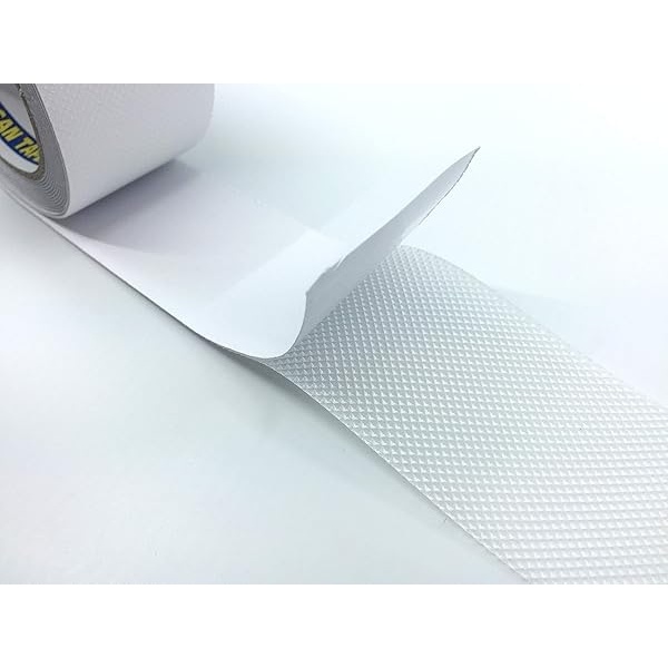 Teegan Tapes - Cinta antideslizante de fricción de seguridad transparente para exteriores, hogar, uso comercial e industrial, escaleras, escaleras, baño, cinta de agarre transparente - Image 3