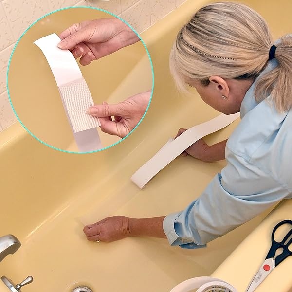 Teegan Tapes - Cinta antideslizante de fricción de seguridad transparente para exteriores, hogar, uso comercial e industrial, escaleras, escaleras, baño, cinta de agarre transparente - Image 7