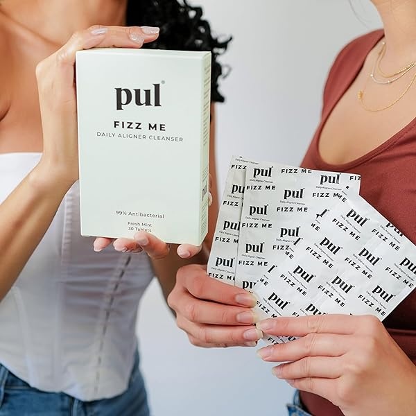 The Pultool Daily Aligner Cleanser Tablets by PUL-Remove Odors Discoloration Stains & Plaque-Specially Formulated to Clean & Brighten Aligners,Retainers,Dentures-96 Pack - Image 6