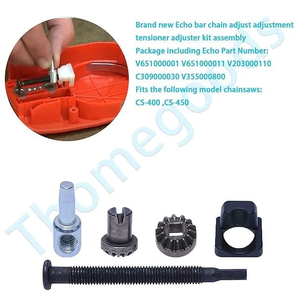 Thomegoods Kit de ajuste de barra de cadena para Echo CS-400 CS400 CS-450 V651000001 V651000011 V203000110 C309000030 V355000800 - Image 7