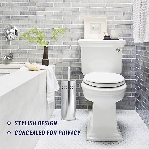 Tiasablu émbolo con soporte oculto – resistente, sin salpicaduras, mango largo – discreto émbolo para baño - Image 7