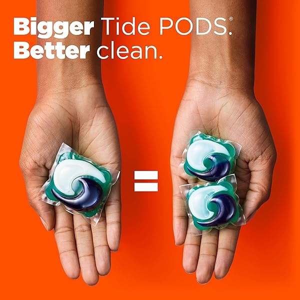 Tide Hygienic Clean Heavy 10x Duty Power PODS Laundry Detergent Pacs, Original, 45 count, For Visible and Invisible Dirt - Image 4