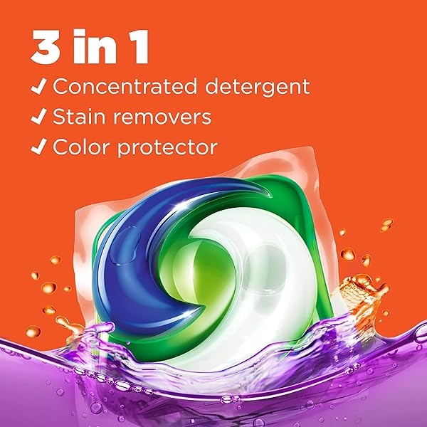 Tide PODS Laundry Detergent Soap Pacs, HE Compatible, 31 ct, Powerful 3-in-1 Clean, Spring Meadow - Image 3