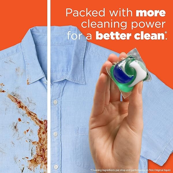Tide PODS Liquid Laundry Detergent Soap Pacs, HE Compatible, Powerful 3-in-1 Clean in one Step, Spring Meadow Scent, 76 Count - Image 3