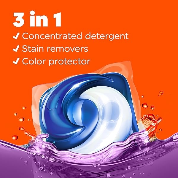 Tide PODS Liquid Laundry Detergent Soap Pacs, HE Compatible, Powerful 3-in-1 Clean in one Step, Spring Meadow Scent, 76 Count - Image 6