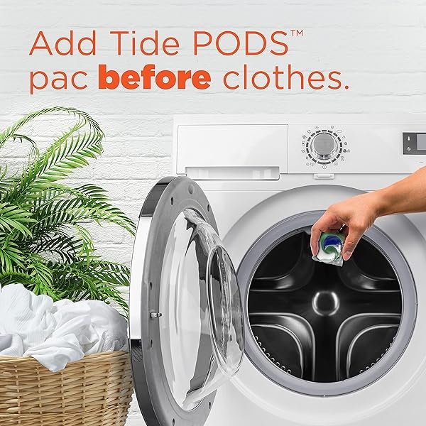Tide Ultra OXI Power PODS con eliminadores de olores, paquete de detergente para ropa, 32 unidades, para suciedad visible e invisible - Image 8