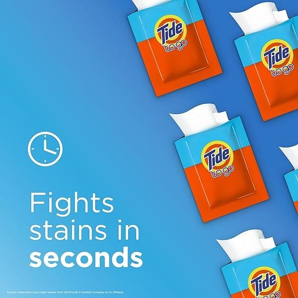 Tide to Go Instant Stain Removing Wipes, 10 Count Wipes (Pack of 2) - Image 5