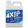 Tinte azul para estanque, transforma el agua marrón turbia en color azul natural, tinte súper concentrado para lago y estanque, sombra líquida para estanque hasta 1 acre, seguro para peces y vida silvestre (32 onzas)
