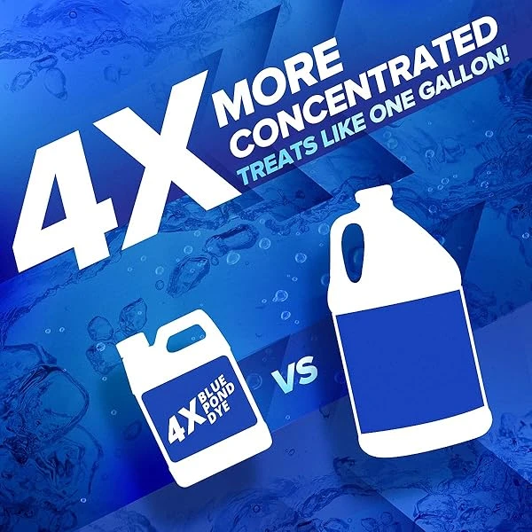 Tinte azul para estanque, transforma el agua marrón turbia en color azul natural, tinte súper concentrado para lago y estanque, sombra líquida para estanque hasta 1 acre, seguro para peces y vida silvestre (32 onzas) - Image 4