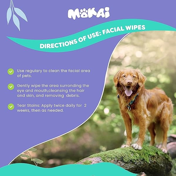 Toallitas faciales ZPAW para manchas de ojos y lágrimas para perros y gatos, toallitas extra suaves con fórmula suave sin fragancia que elimina la descarga de ojos y reduce las manchas de lágrima y saliva (70 toallitas) - Image 7