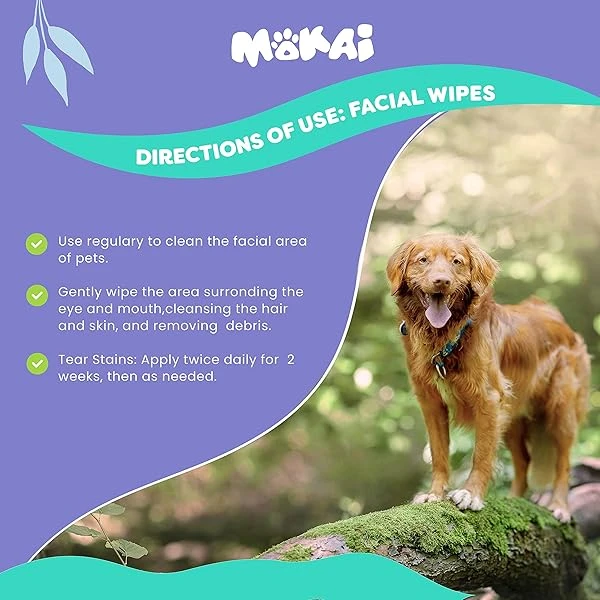 Toallitas faciales ZPAW para manchas de ojos y lágrimas para perros y gatos, toallitas extra suaves con fórmula suave sin fragancia que elimina la descarga de ojos y reduce las manchas de lágrima y saliva (70 toallitas) - Image 7