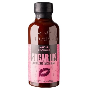 Traeger SAU041 Pellet Grills Salsa para barbacoa con esmalte de labios de azúcar