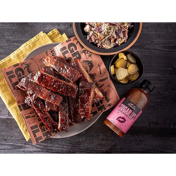 Traeger SAU041 Pellet Grills Salsa para barbacoa con esmalte de labios de azúcar - Image 5