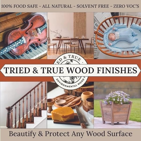 Tried & True - Aceite de barniz superior con acabado y sellador, 8 onzas, resina de pino natural y aceite de linaza, ideal para muebles interiores, mesas, encimeras, apto para alimentos, resistente a - Image 10