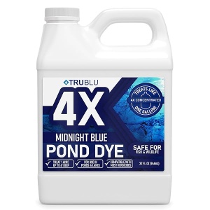 TruBlu - Tinte para estanque azul, tinte para piscina, controla las algas con una fórmula concentrada, tinte azul que proporciona sombra de estanque, tinte azul natural para estanque