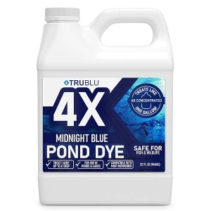 TruBlu - Tinte para estanque azul, tinte para piscina, controla las algas con una fórmula concentrada, tinte azul que proporciona sombra de estanque, tinte azul natural para estanque