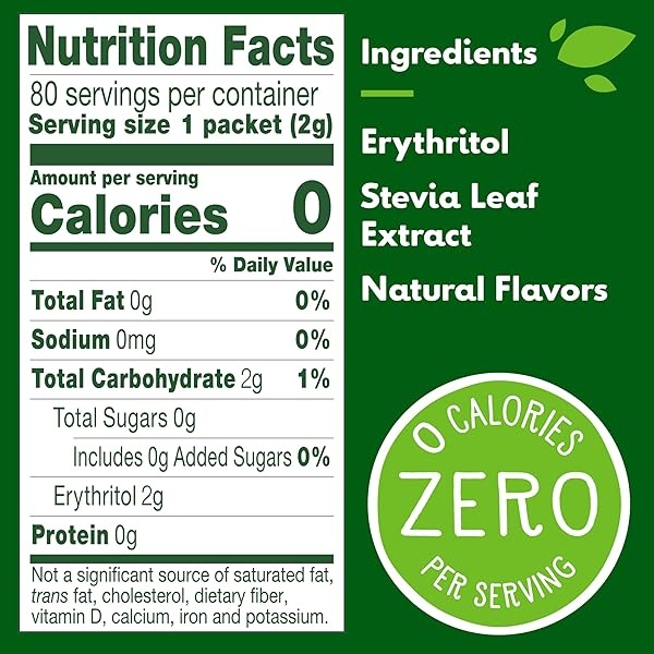 Truvia - Edulcorante natural (80 unidades) 8.46 oz., 80 Count (Pack of 2) - Image 4