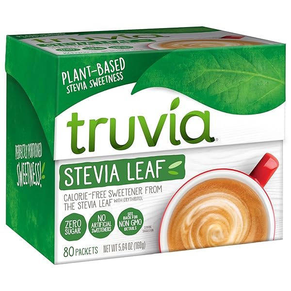 Truvia - Edulcorante natural (80 unidades) 8.46 oz., 80 Count (Pack of 2)