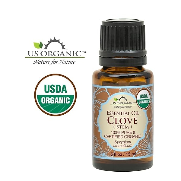 US Organic 100% Pure Clove Stem Essential Oil - USDA Certified Organic, Steam Distilled (15 ml) - Image 4
