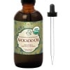 US Organic_Aceite de Aguacate Virgen, Sin Refinar, Certificado Orgánico por USDA, 100% Puro y Natural, Prensado en Frío, en Botella de Vidrio Ámbar con Cuentagotas para Fácil Aplicación (115 ml)