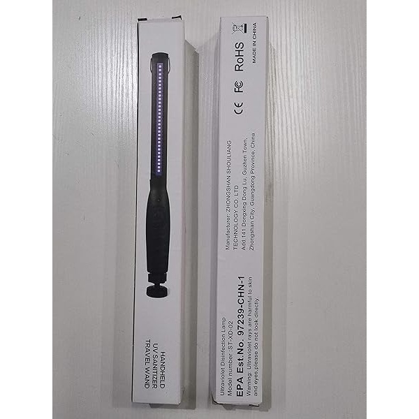 UV Light Sanitizer, Portable UV Light Disinfection Lamp USB Rechargeable Ultraviolet Light Sanitizer for Home Hotel Travel Car Kills 99% of Germs Viruses & Bacteria UV light Sanitizer Wand - Image 10