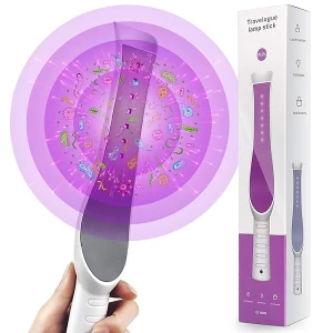 UV Light Sanitizer Wand, Portable UVC Light Sanitizer Perfect for Home Hotel Travel Car Kills 99% of Germs USB Rechargeable UV Sanitizer Lamp Stick Handheld Ultraviolet Light Sanitizer