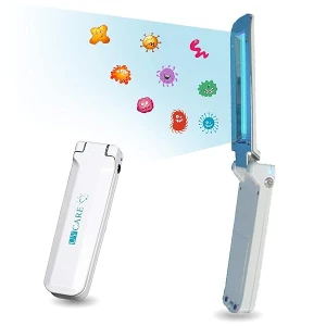 UV Travel Sanitizer|UV Sanitizing Wand|Ultra Violet Pocket Sterilizer|Portable UV-C Light Kills Bacteria,Virus,Bed Bugs,Mold|Keeps Home Germ Free|Sanitize & Disinfect Toothbrush, Phones & Surfaces