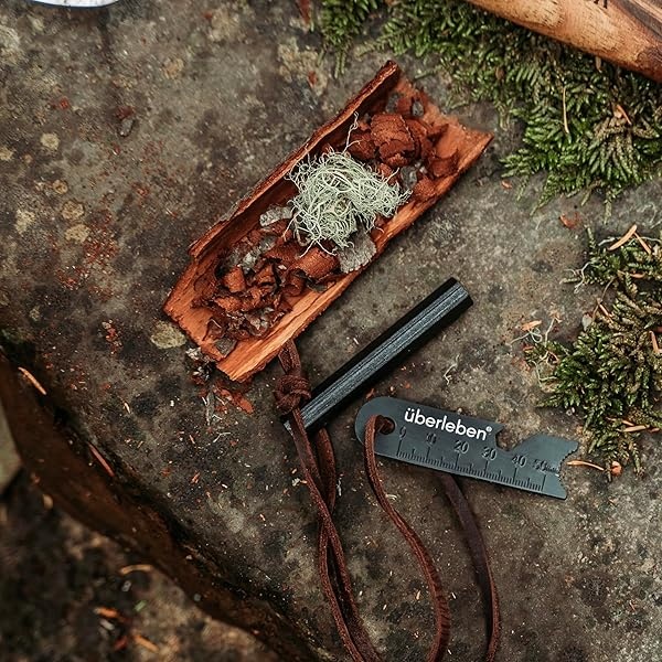 Überleben Ferro - Arrancador de fuego para supervivencia con disparos multiherramienta, cordón - 3 pulgadas de largo, acero hexagonal de 1/2 pulgadas de grosor, 20.000 golpes, pedernal impermeable y - Image 8