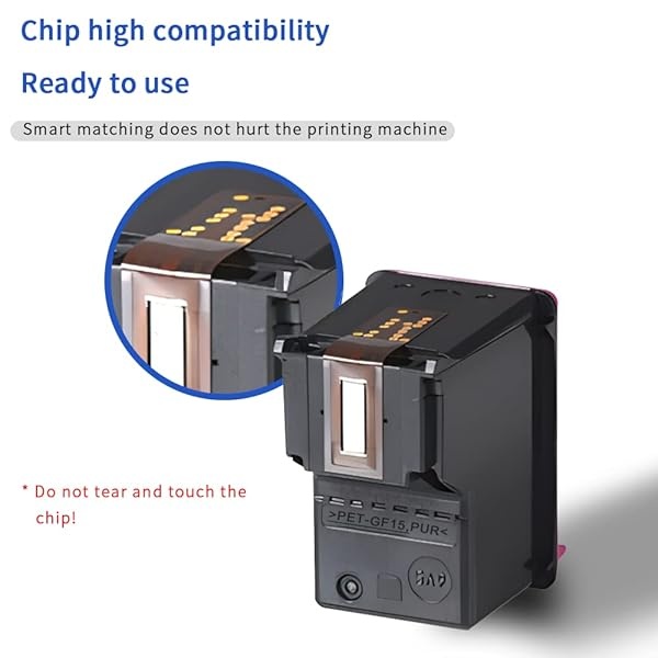 V-Surink Cartucho de tinta remanufacturado para HP 63 63XL Envy 4520 4516 Officejet 5255 5258 4655 4650 3830 3831 4655 Deskjet 2130 2132 1112 3630 3633 3636363636363 363636363 363636363 3636363 36363636363 3636363 4 Impresoras (Negro) - Image 3