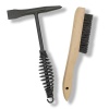 VASTOOLS - Martillo de soldadura con mango de resorte helicoidal, 10.5 pulgadas, cono y cincel vertical/cepillo para polvo de alambre de 10 pulgadas (última intervensión), negro