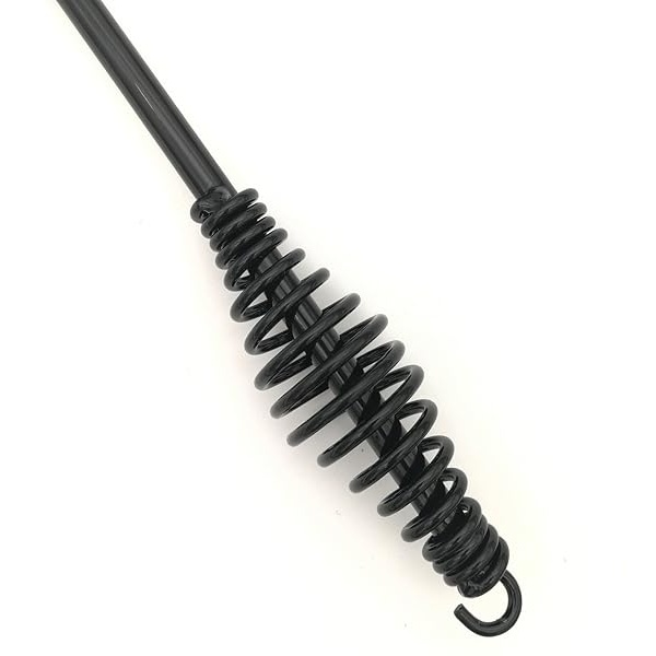 VASTOOLS - Martillo de soldadura con mango de resorte helicoidal, 10.5 pulgadas, cono y cincel vertical/cepillo para polvo de alambre de 10 pulgadas (última intervensión), negro - Image 6