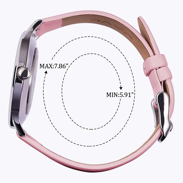 VAVC - Reloj de enfermera para estudiantes de medicina, médicos, mujeres con segunda mano y 24 horas. Reloj fácil de leer, 3 rosa-40 mm. - Image 4