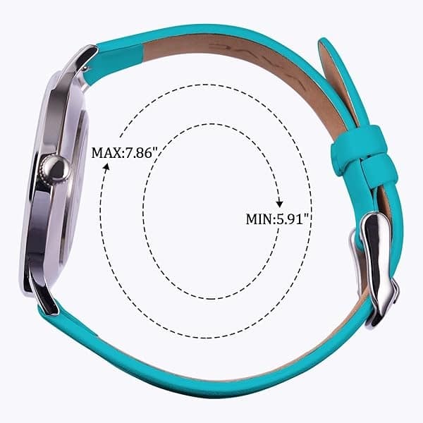 VAVC - Reloj de enfermera para estudiantes de medicina, médicos, mujeres con segunda mano y 24 horas. Reloj fácil de leer, 7 verde-40 mm. - Image 4