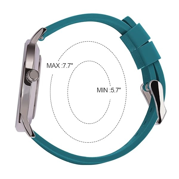 VAVC - Reloj de enfermera para estudiantes de medicina, médicos, mujeres con segunda mano y 24 horas. Reloj fácil de leer, Silicona-Verde - Image 3