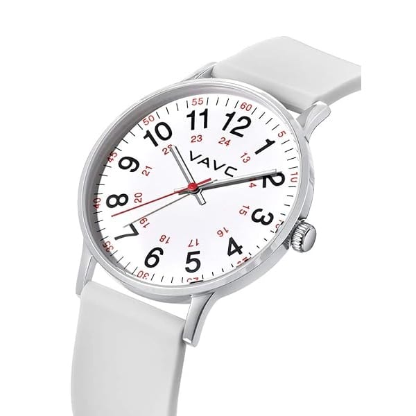 VAVC Reloj de enfermera para estudiantes de medicina, médicos, mujeres con segunda mano y 24 horas, fácil de leer - Image 3