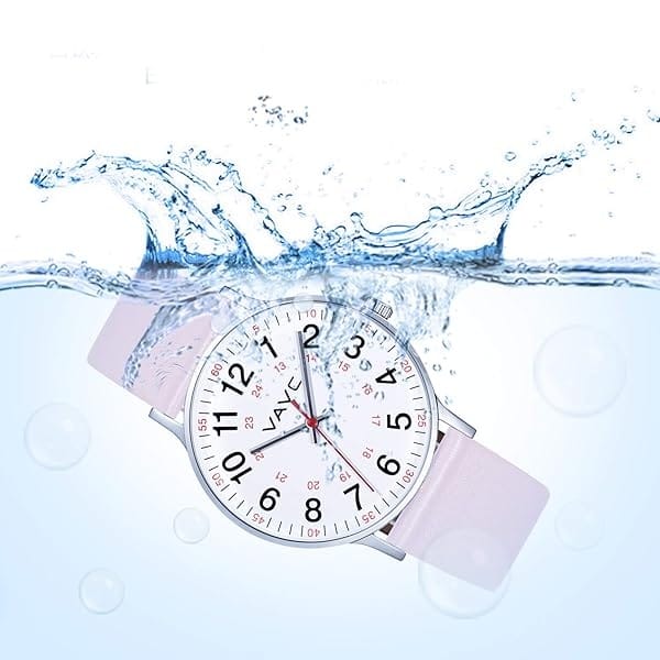 VAVC Reloj de enfermera para estudiantes de medicina, médicos, mujeres con segunda mano y 24 horas, fácil de leer - Image 7