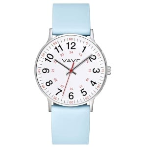 VAVC Reloj de enfermera para estudiantes de medicina, médicos, mujeres con segunda mano y 24 horas, fácil de leer