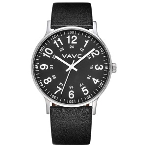 VAVC Reloj de enfermería para estudiantes de medicina, médicos, mujeres con segunda mano y 24 horas. Reloj fácil de leer, 5NegroD