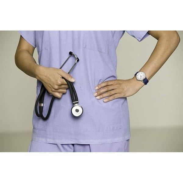 VAVC Reloj de enfermería para estudiantes de medicina, médicos, mujeres con segunda mano y 24 horas. Reloj fácil de leer, 5NegroD - Image 6