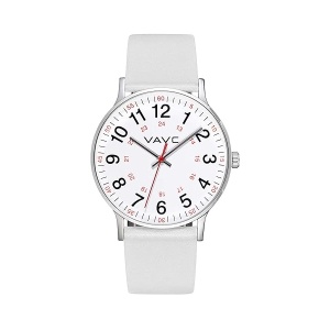 VAVC Reloj de enfermería para estudiantes de medicina, médicos, mujeres con segunda mano y 24 horas. Reloj fácil de leer, Blanco-38