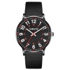 VAVC Reloj de enfermería para estudiantes de medicina, médicos, mujeres con segunda mano y 24 horas. Reloj fácil de leer, Cuero Negro-40mm