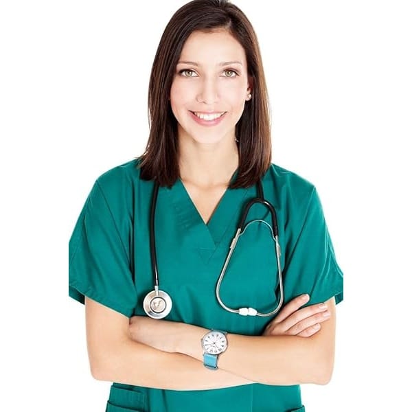 VAVC reloj de enfermería para estudiantes médicos con segunda mano. Reloj fácil de leer para niños y niñas, 1White - Image 6