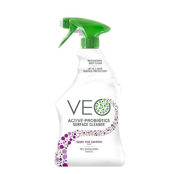 VEO Active-Probiotics All Purpose Cleaner Spray 22 Oz, Apple & Jasmine Scent, MultiSurface Cleaner, Multipurpose Cleaner