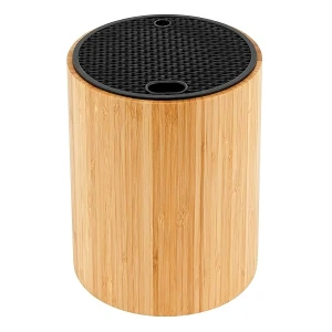 VaeFae Soporte cilíndrico para cuchillos con ranuras para afilador de cuchillos y tijeras, organizador universal de cuchillos, bloque de cuchillos de cocina con diseño único de ranura