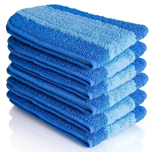 VanDuck almohadillas para orejas de limpieza de microfibra compatibles con Bona Mop (paquete de 6) – almohadillas para orejas de microfibra para suelos de madera dura para fregona de 18 pulgadas