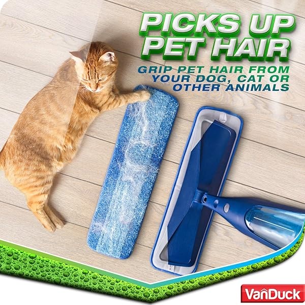 VanDuck almohadillas para orejas de limpieza de microfibra compatibles con Bona Mop (paquete de 6) – almohadillas para orejas de microfibra para suelos de madera dura para fregona de 18 pulgadas - Image 5