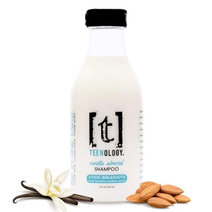 Vanilla Almond Shampoo, â€˜Be in the Clearâ€TM Sulfate-Free, Paraben-Free to Help Avoid Breakouts, Contains Vitamin B5 and Aloe -TEENOLOGY (16 oz)