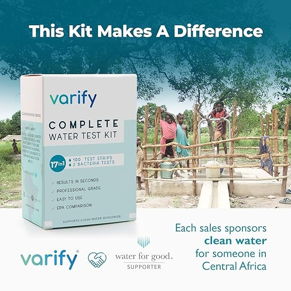 Varify Kit completo de prueba de agua potable 17 en 1 - 100 tiras + 2 kits de prueba de bacterias, bueno, llave, hogar, tira de prueba de agua para plomo, alcalino, cloro, dureza, hierro, fluoruro - Image 8