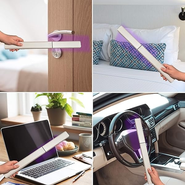 Varita desinfectante de luz UV portátil | esterilizador ultravioleta para habitación | Varita portátil fácil de usar | Equipo de mano UV-C cargable - Image 4